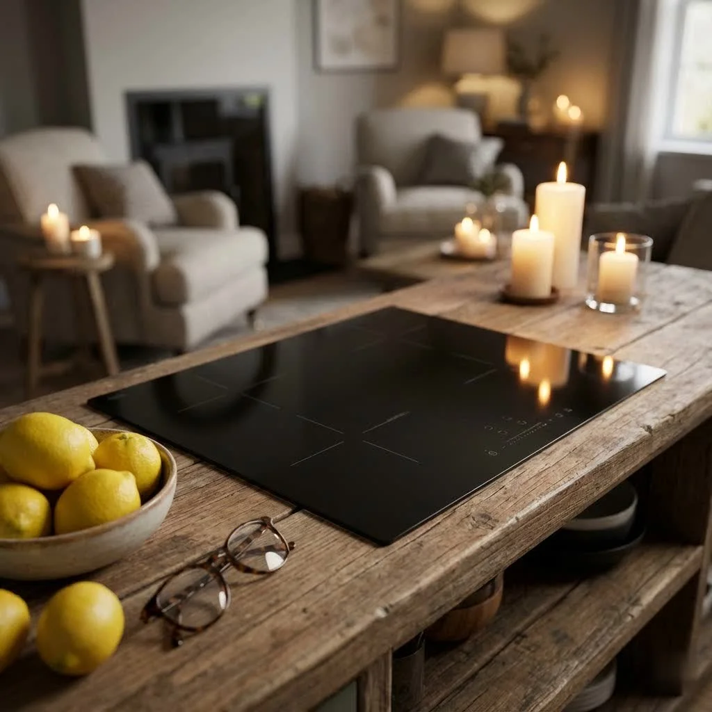 IKEA TILLREDA portable induction hob on a kitchen counter
