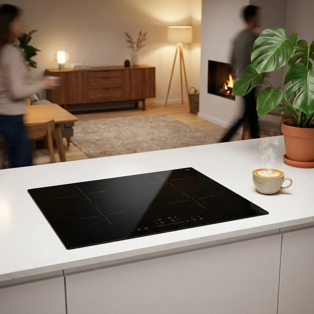 Gaggenau induction hob with sleek design and advanced controls