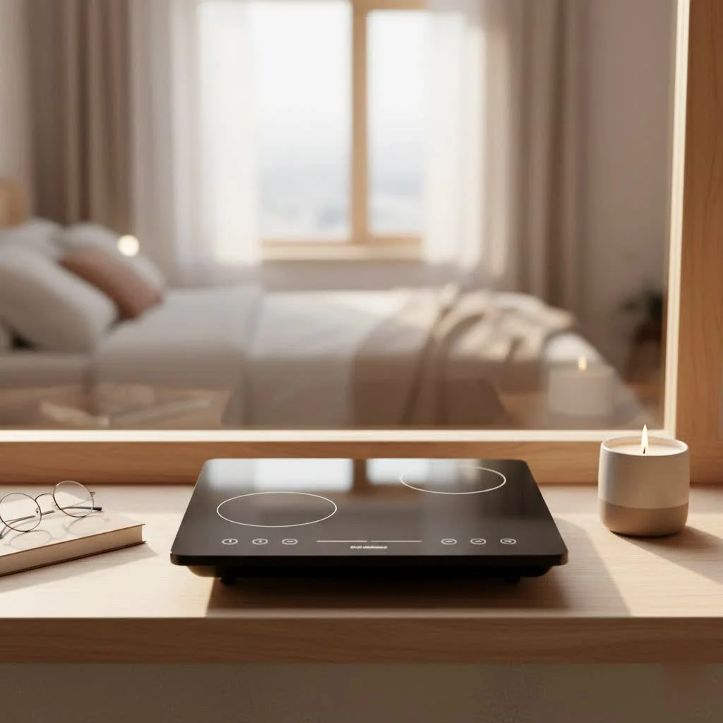 IKEA Tillreda portable induction hob on a kitchen counter