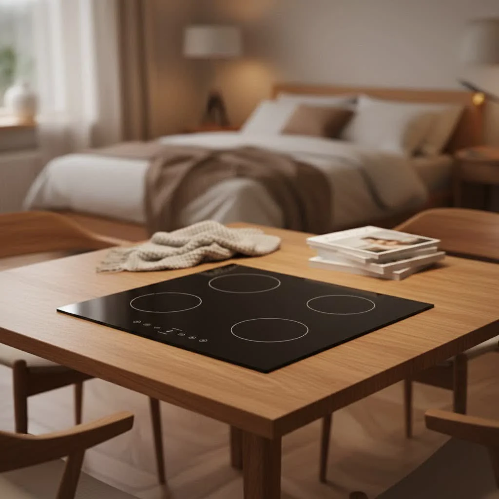Modern kitchen with a sleek 70cm <a href=